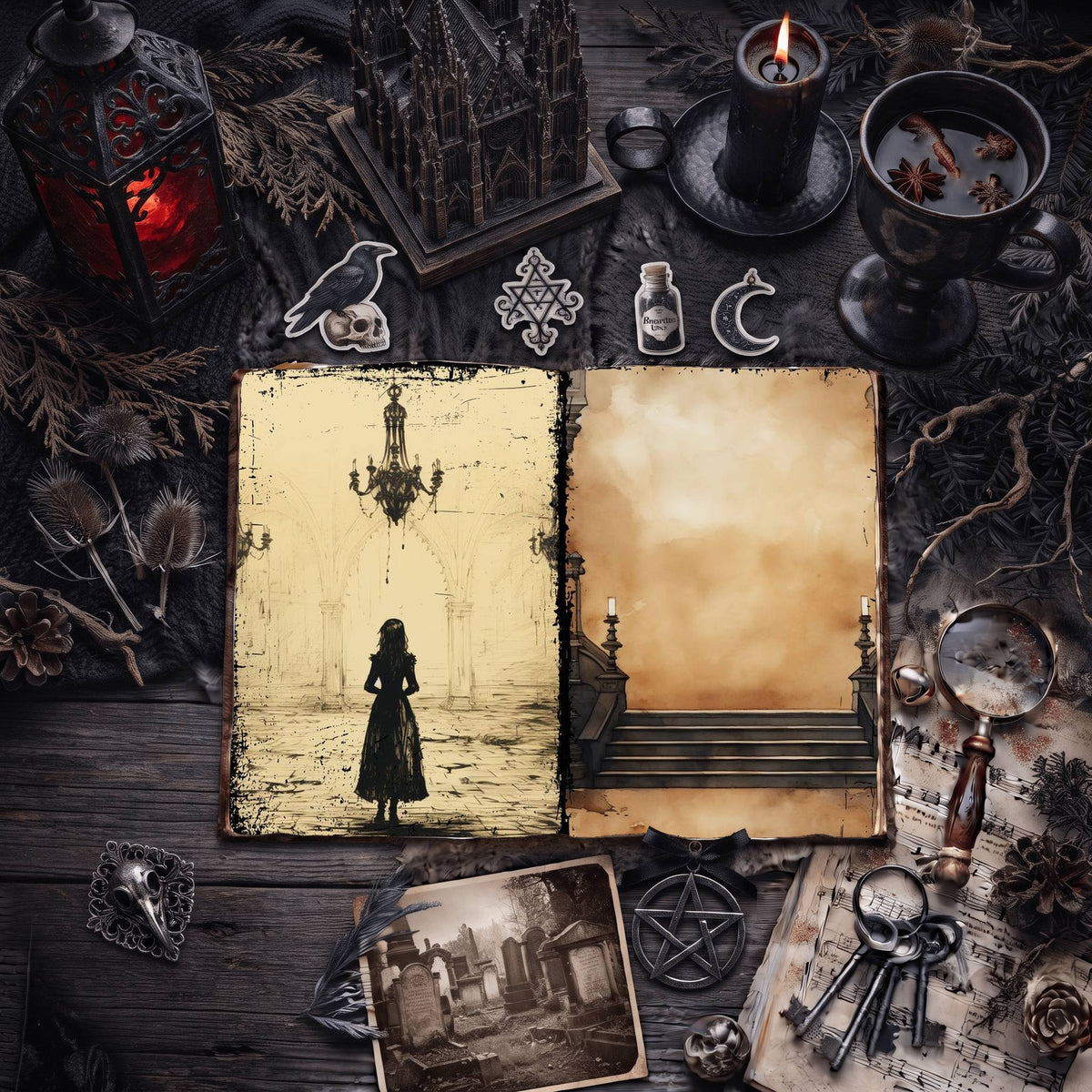 Gothic Digital Papers