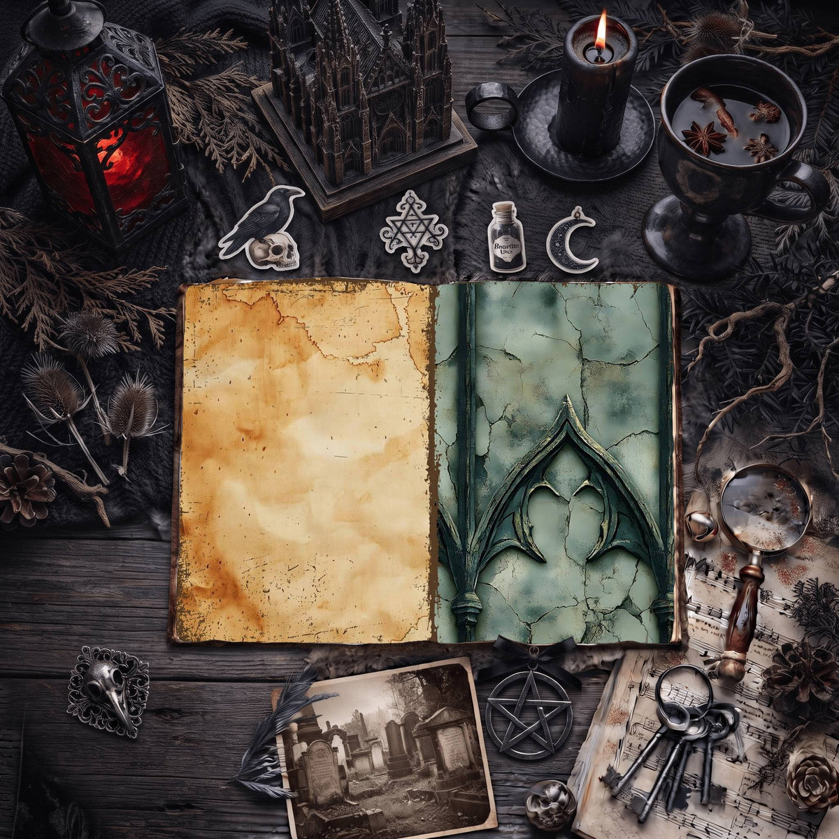 Gothic Digital Papers