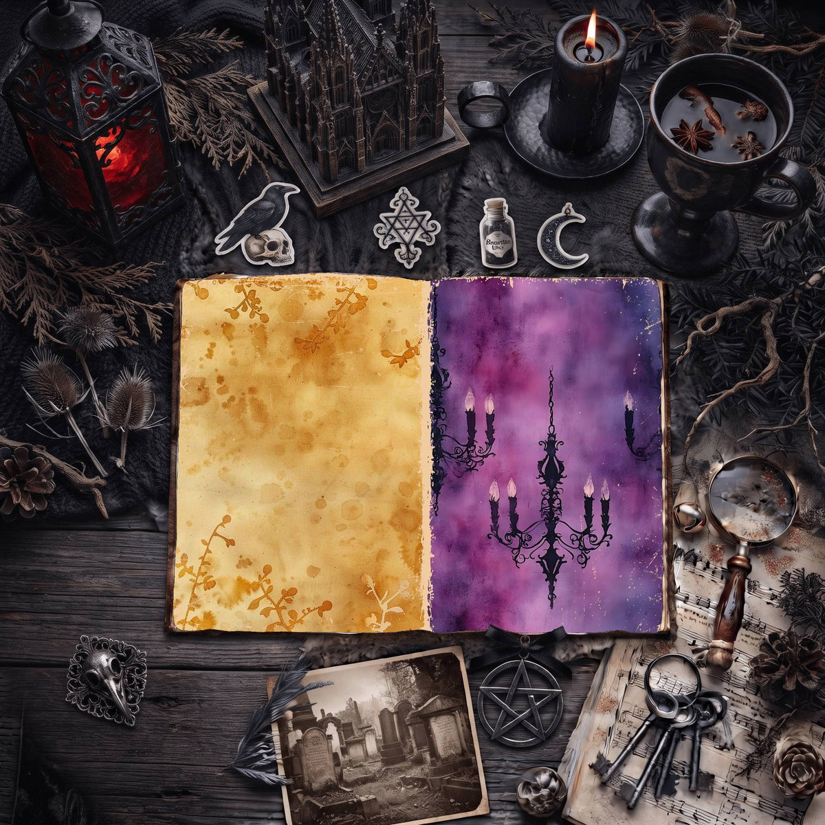 Gothic Digital Papers