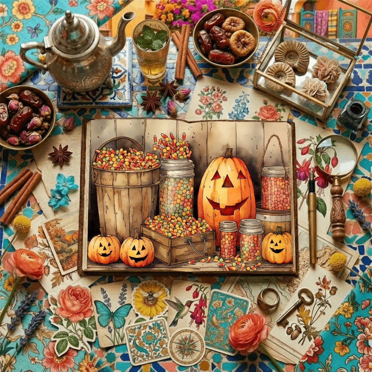 Halloween Candy Digital Papers