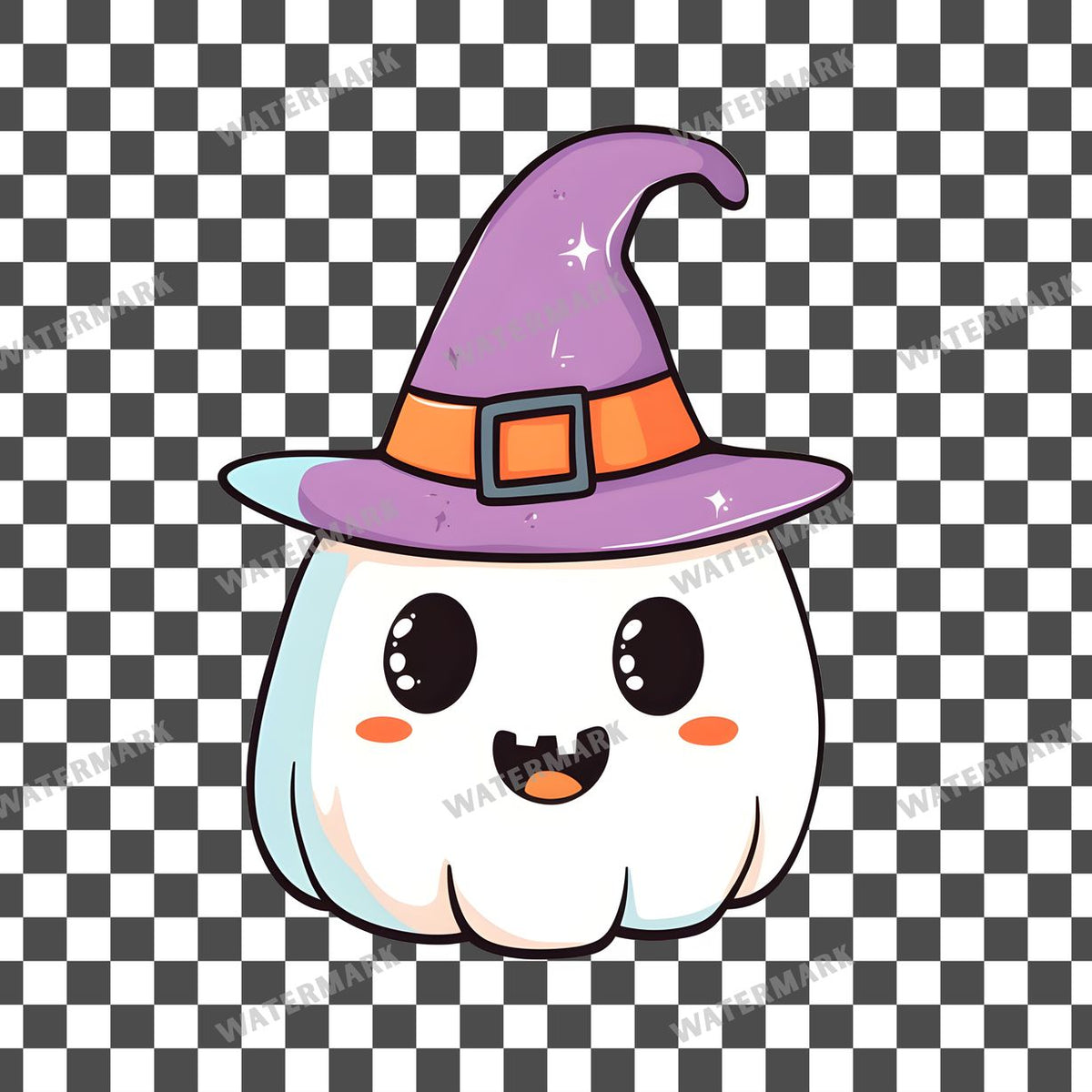 Halloween Kawaii Style Clipart Pngs