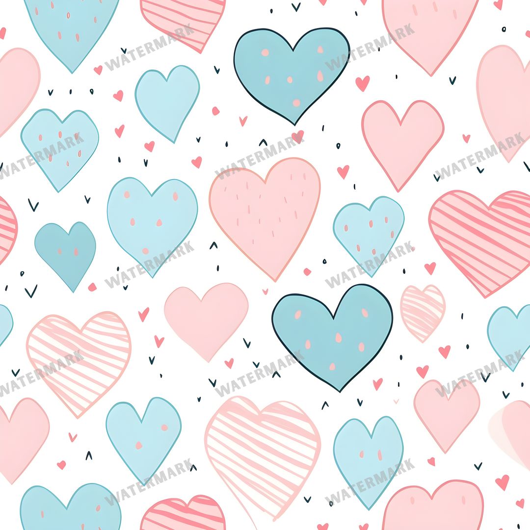 Hearts Seamless Pattern