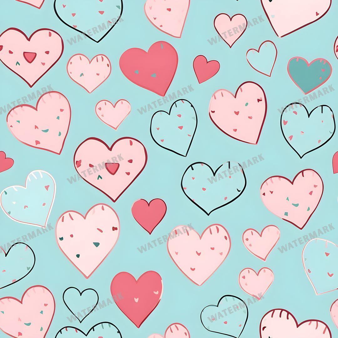 Hearts Seamless Pattern