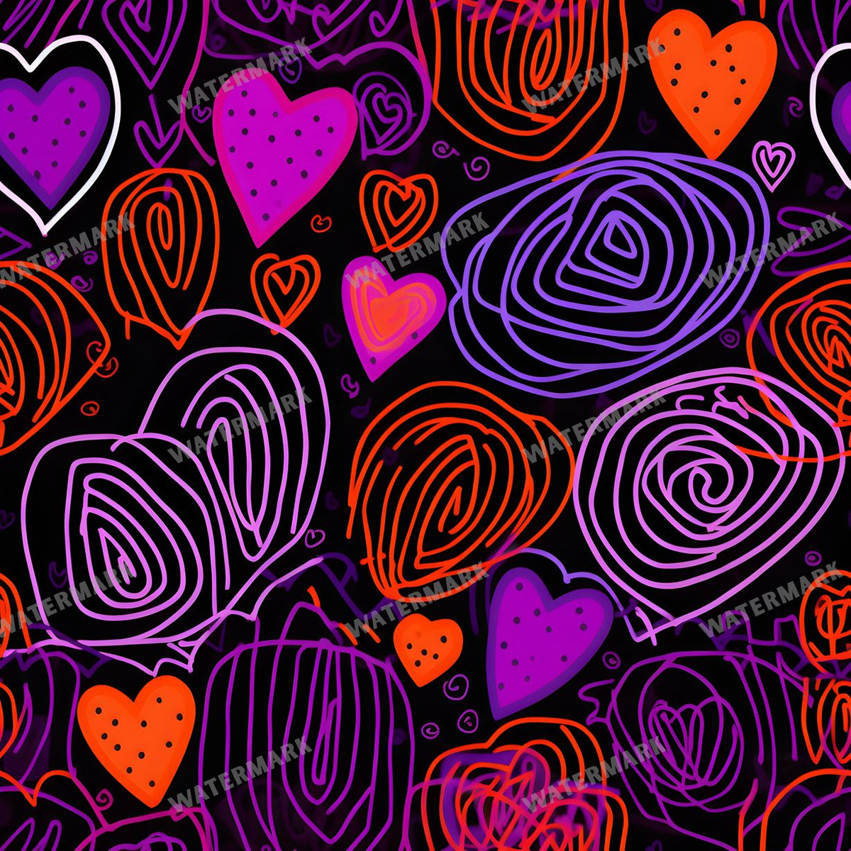Hearts Seamless Pattern