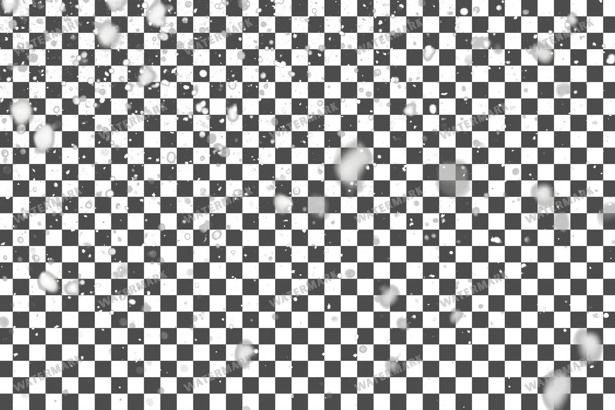 Heavy Snowfall PNG overlay on a transparent checkered background, preview 7