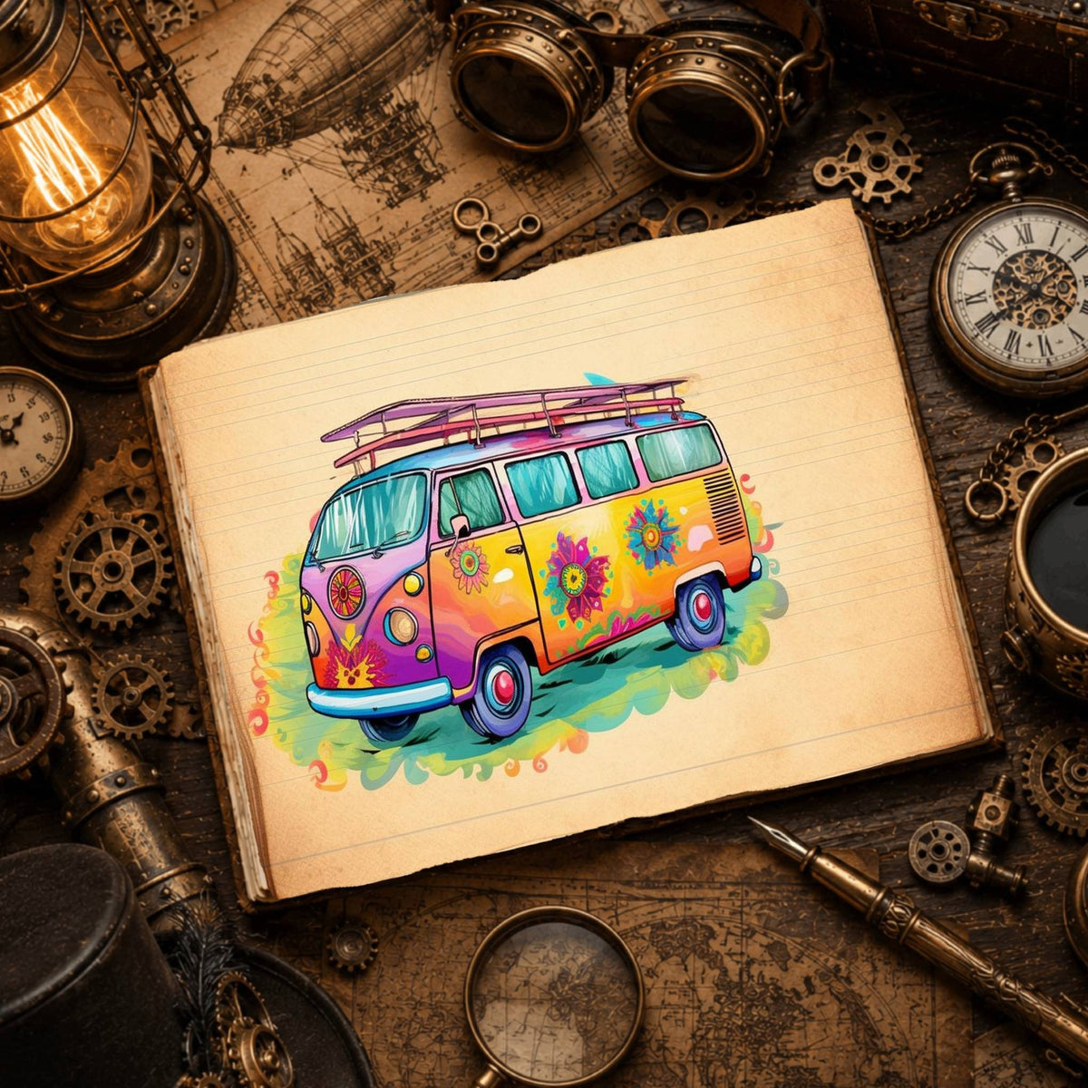 Hippy Tie Dye Digital Papers
