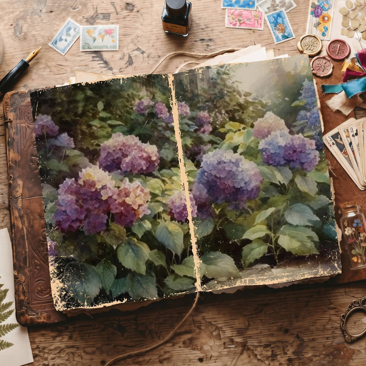 Hydrangea Digital Papers
