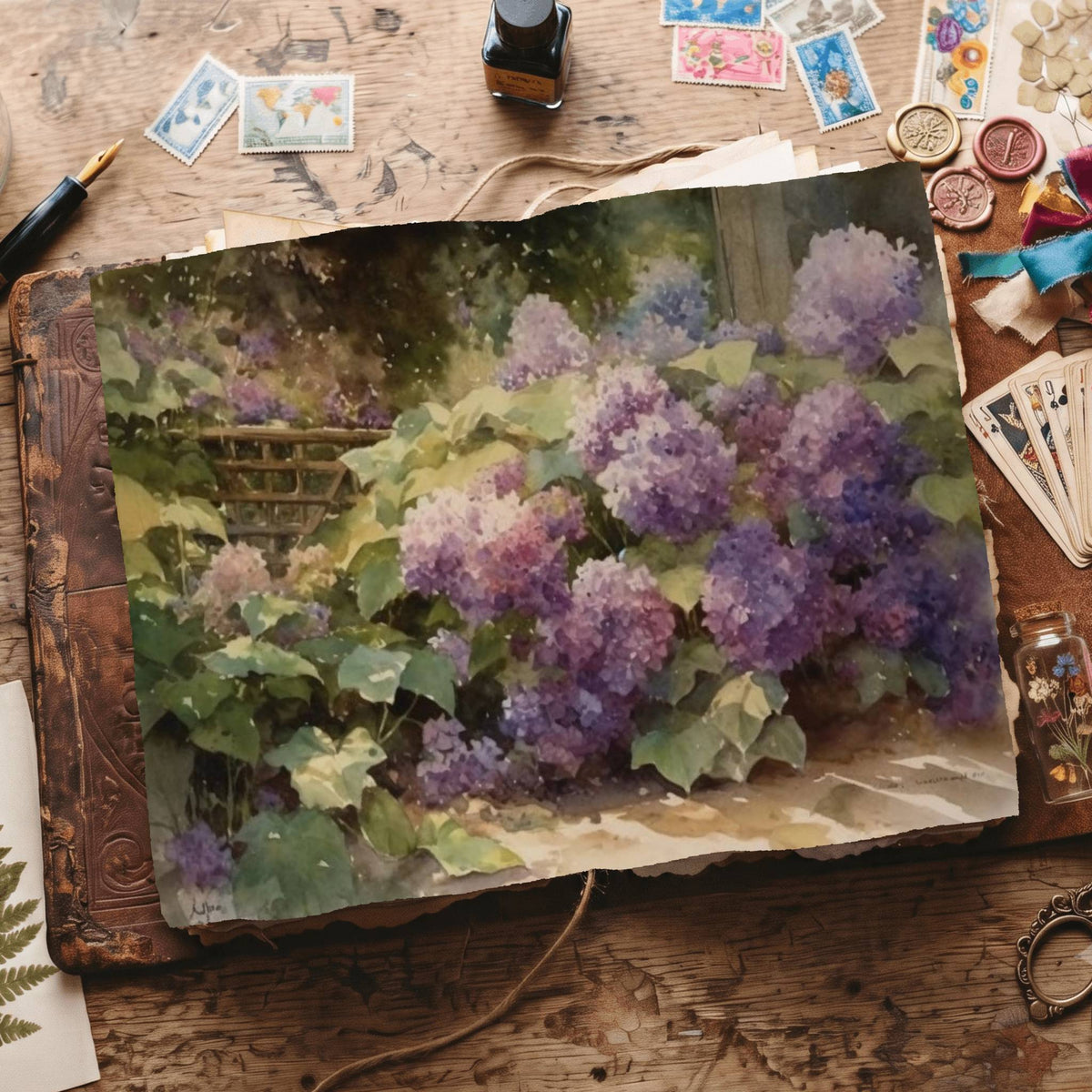 Hydrangea Digital Papers