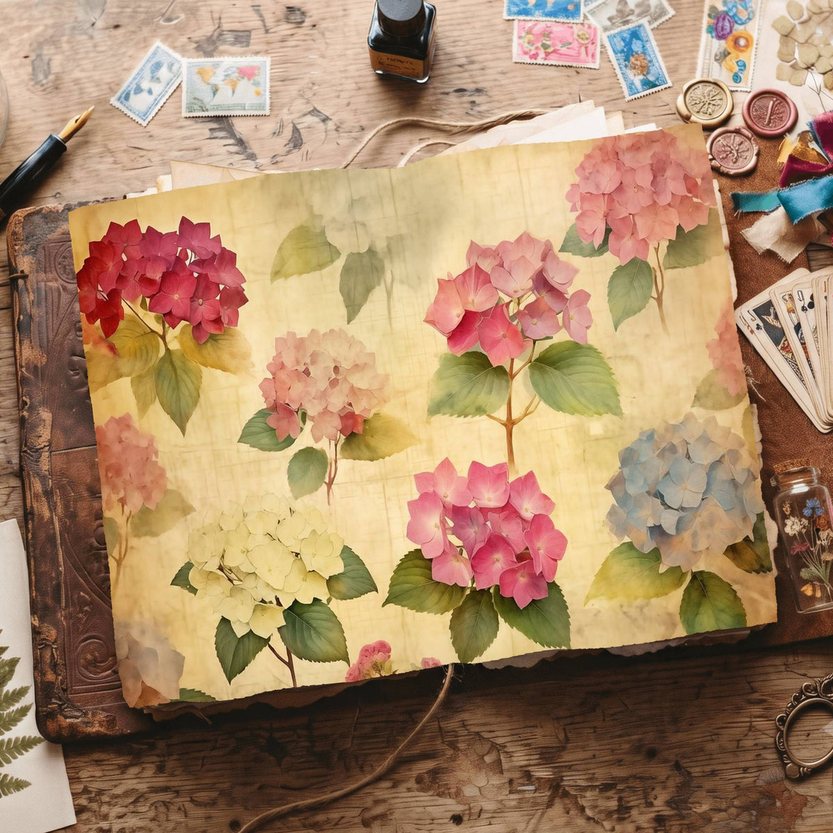 Hydrangea Digital Papers