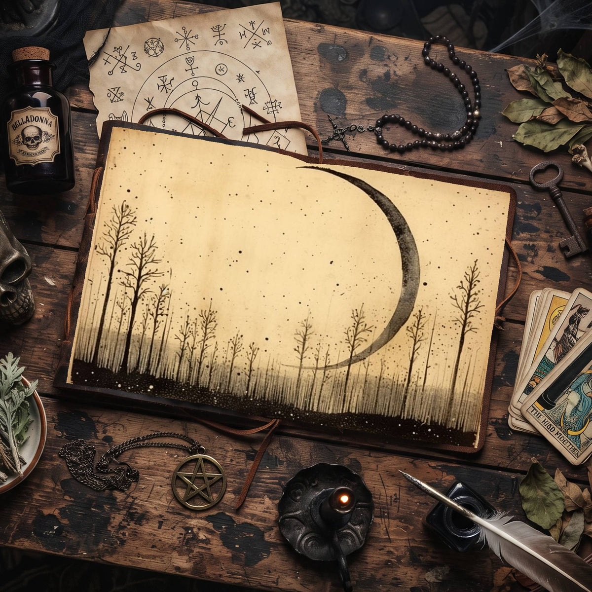 Ink Moon Digital Papers