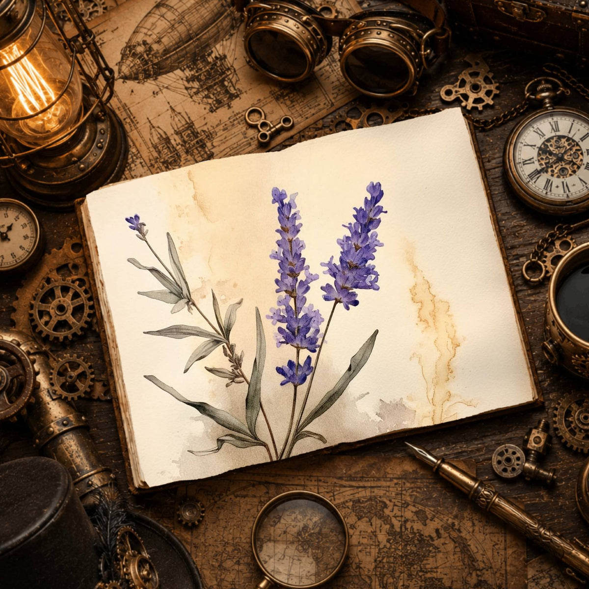 Lavender Digital Papers