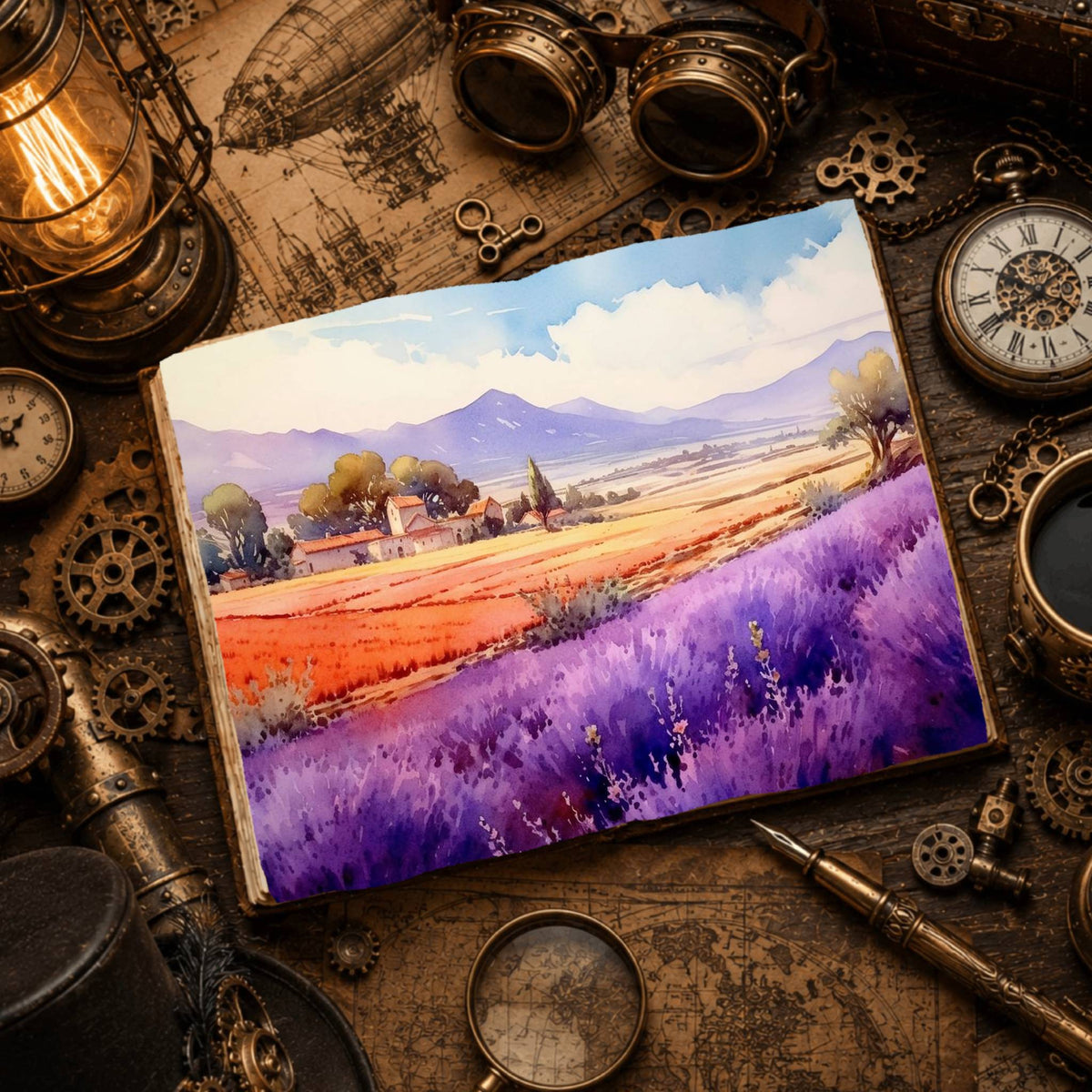 Lavender Digital Papers