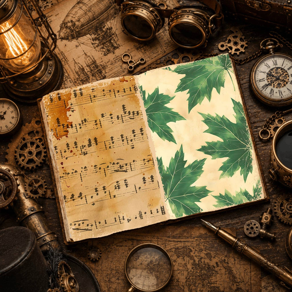 Leaves Digital Papers