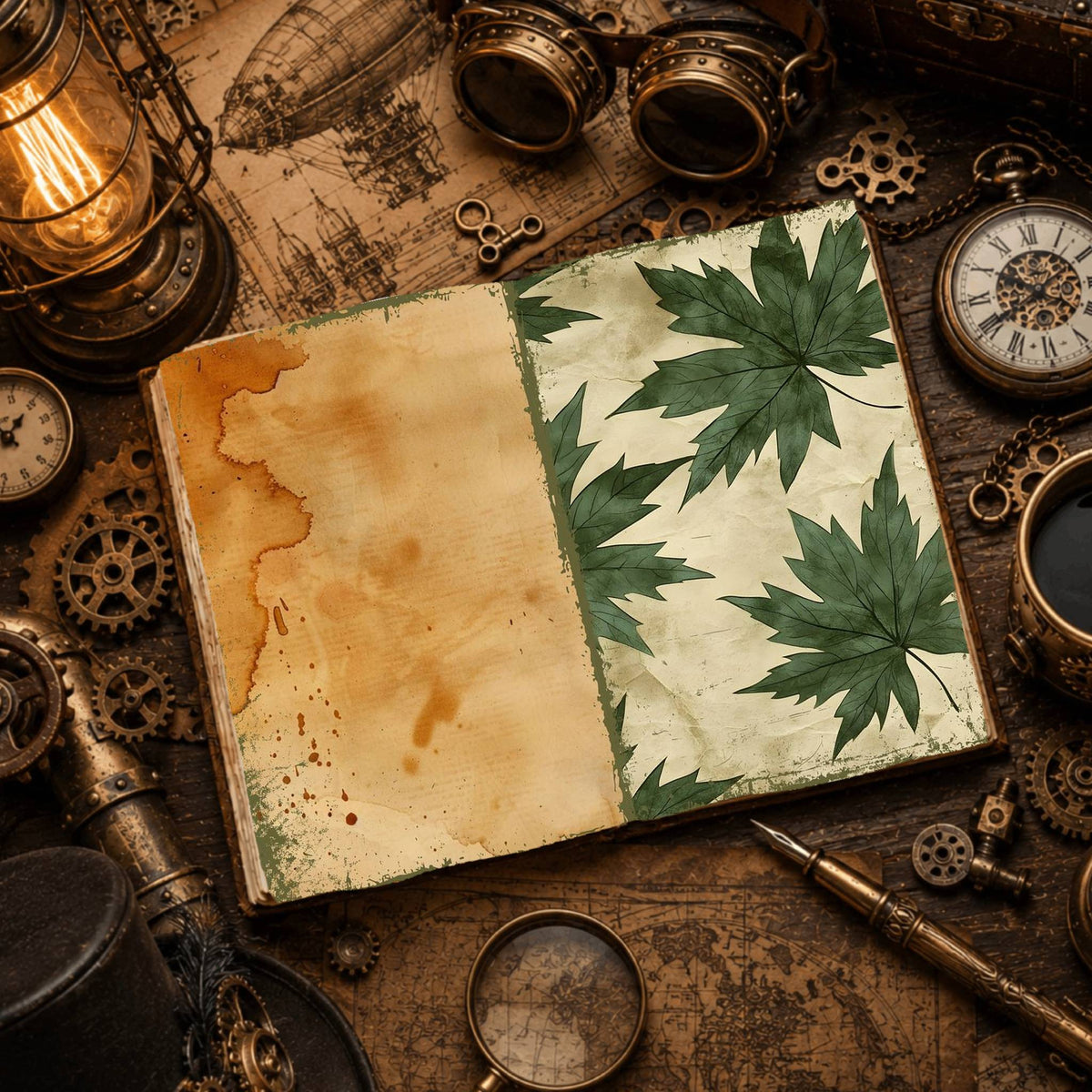 Leaves Digital Papers