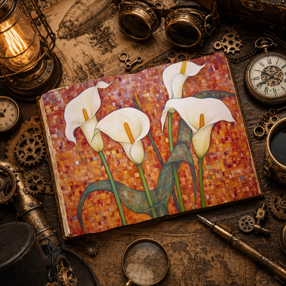 Lilies Digital Papers