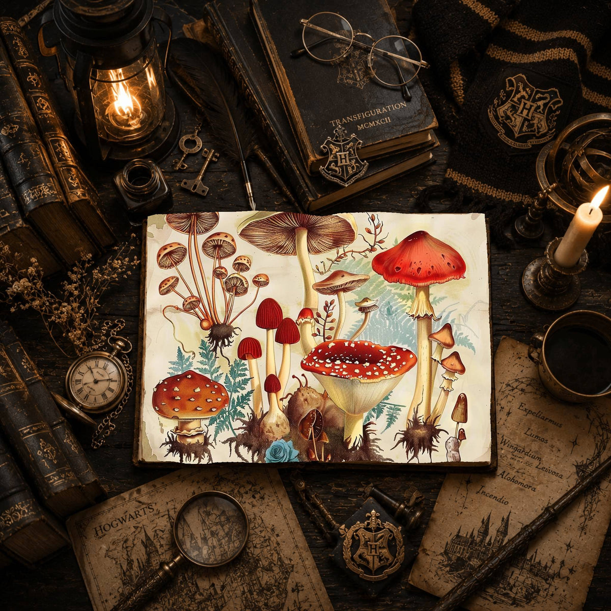 Magic Mushrooms Digital Papers