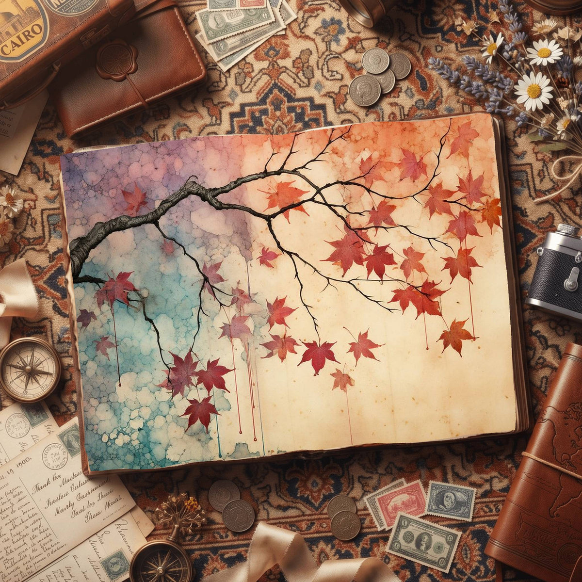 Maple Leaves Digital Papers