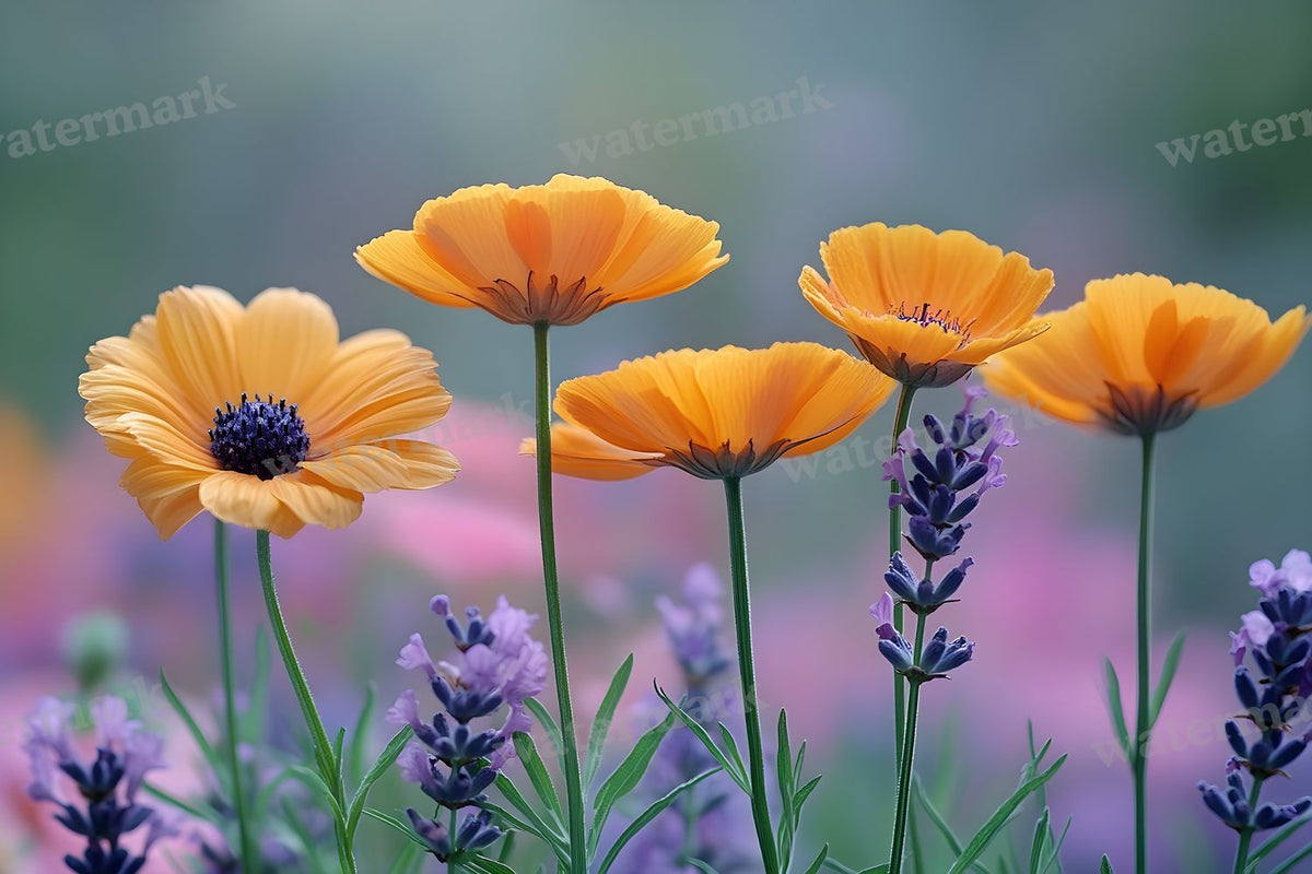 Meadow Dreamscape digital photo backdrop for photo editing, preview 6