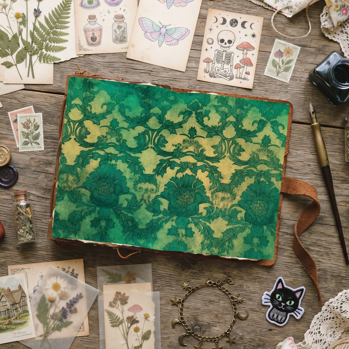 Mixed Damask Digital Papers