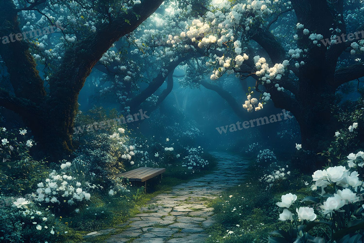 Moonlit Mysteriougarden Backdrop Images