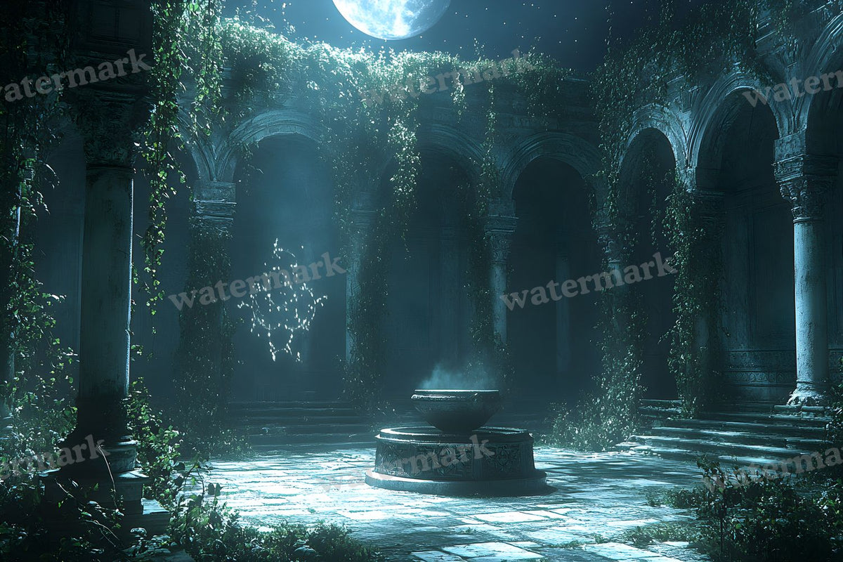Moonlit Ritual Backdrop Images