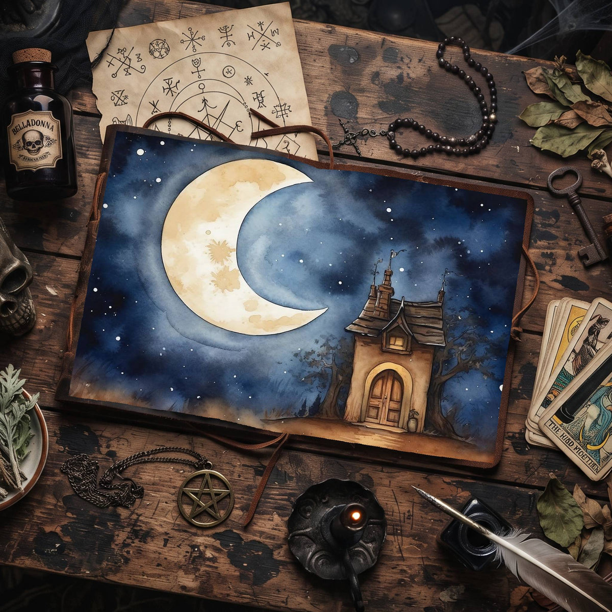 Moonlit Shed Digital Papers