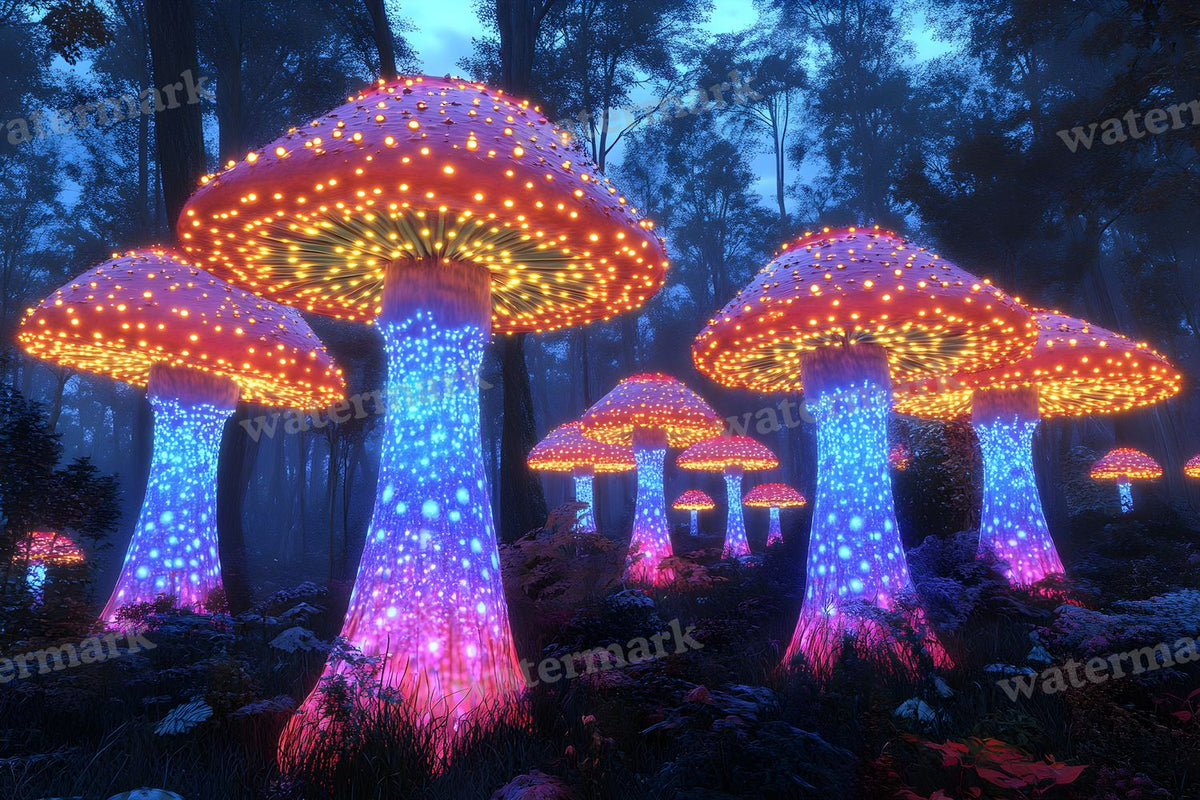 Mushroom Forest Backdrop Images