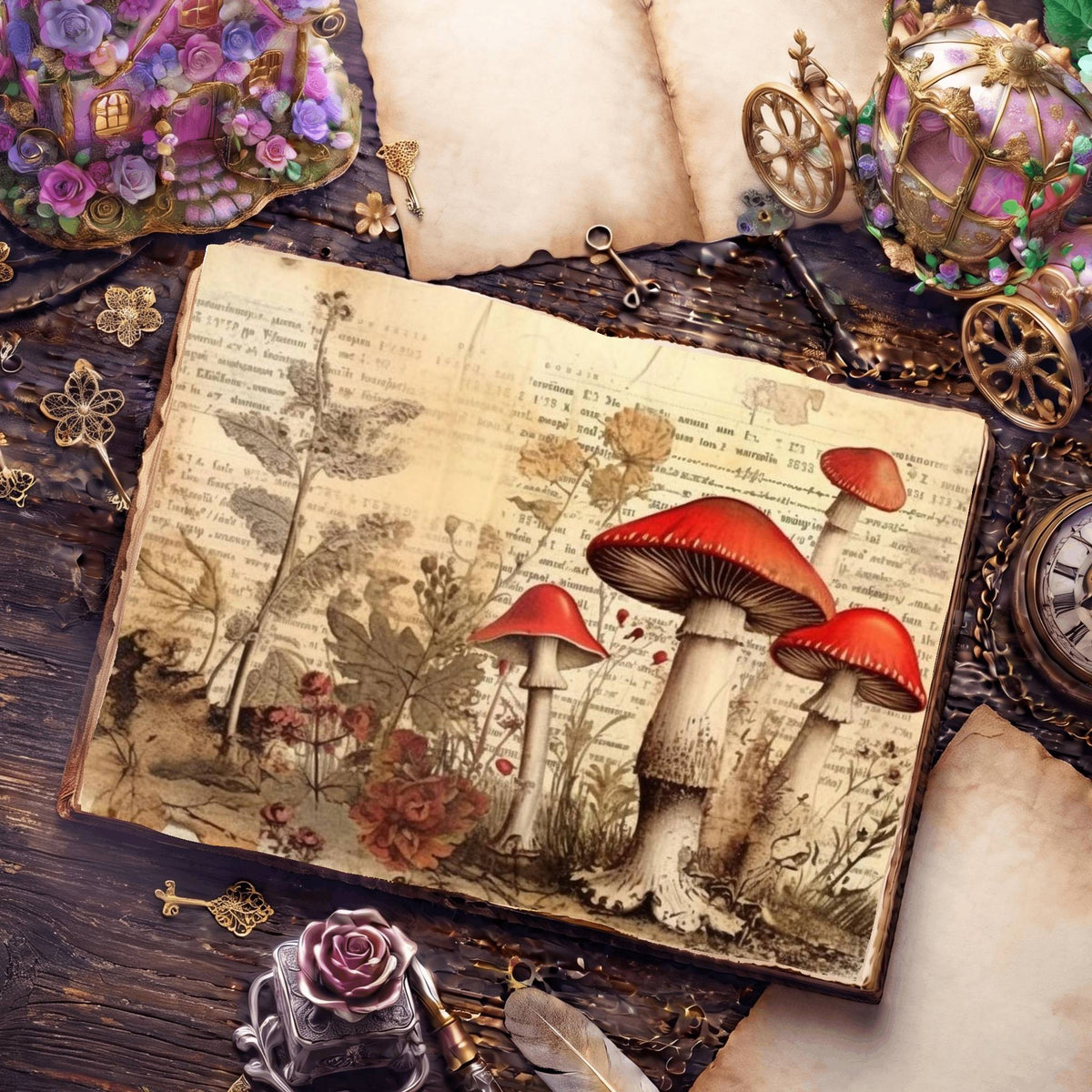 Mushroom Digital Papers