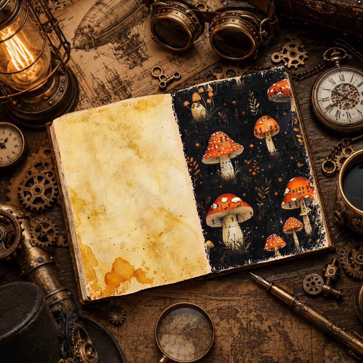 Mushroom Digital Papers