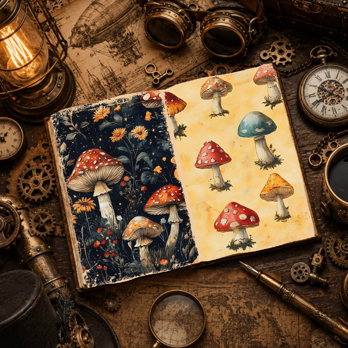 Mushroom Digital Papers
