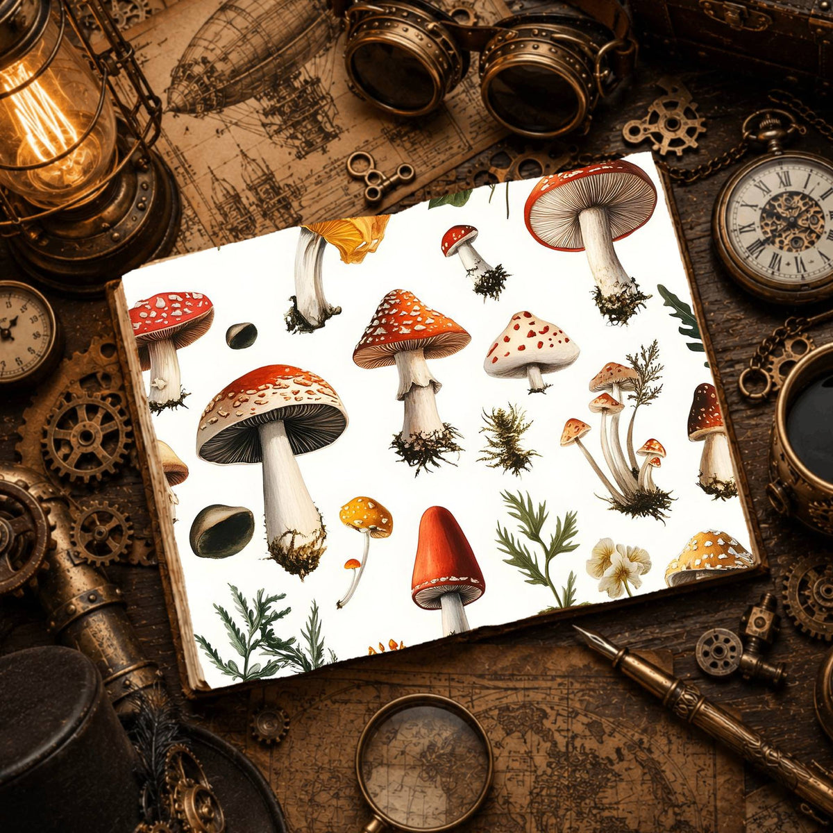 Mushrooms Digital Papers