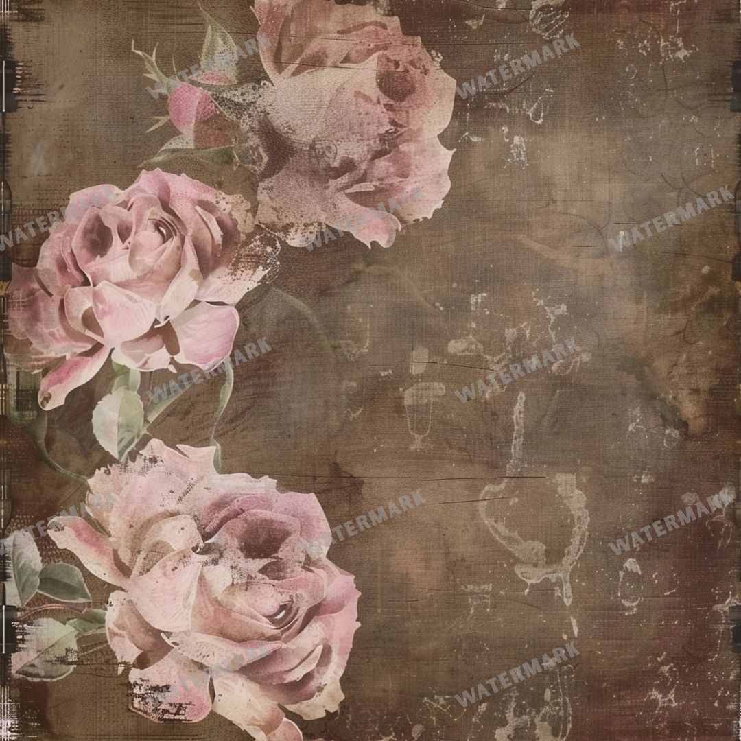 Pink Roses Seamless Pattern