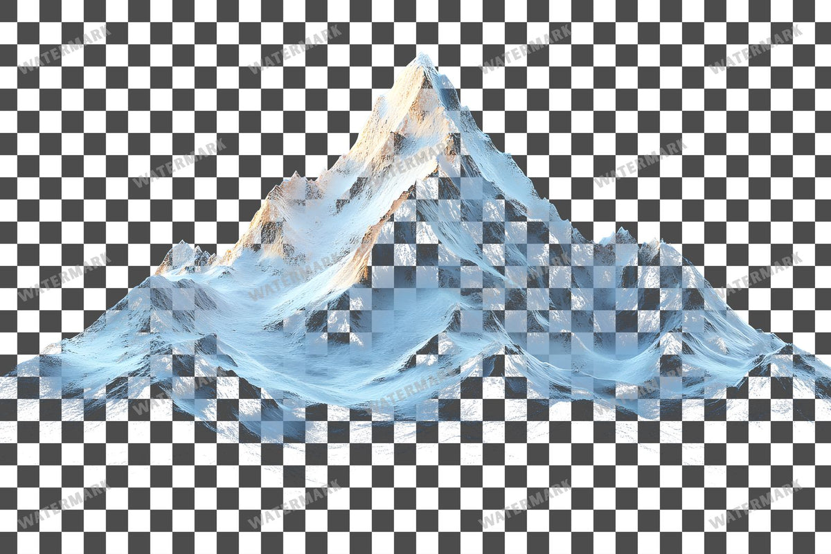Rocky Mountain Overlay Snowy Peak