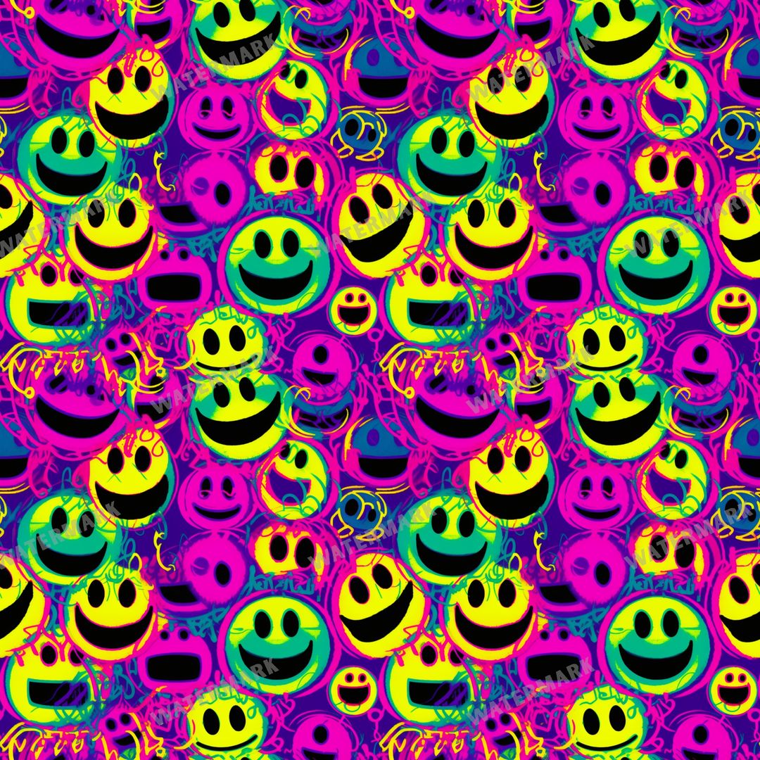 Smileys Seamless Pattern