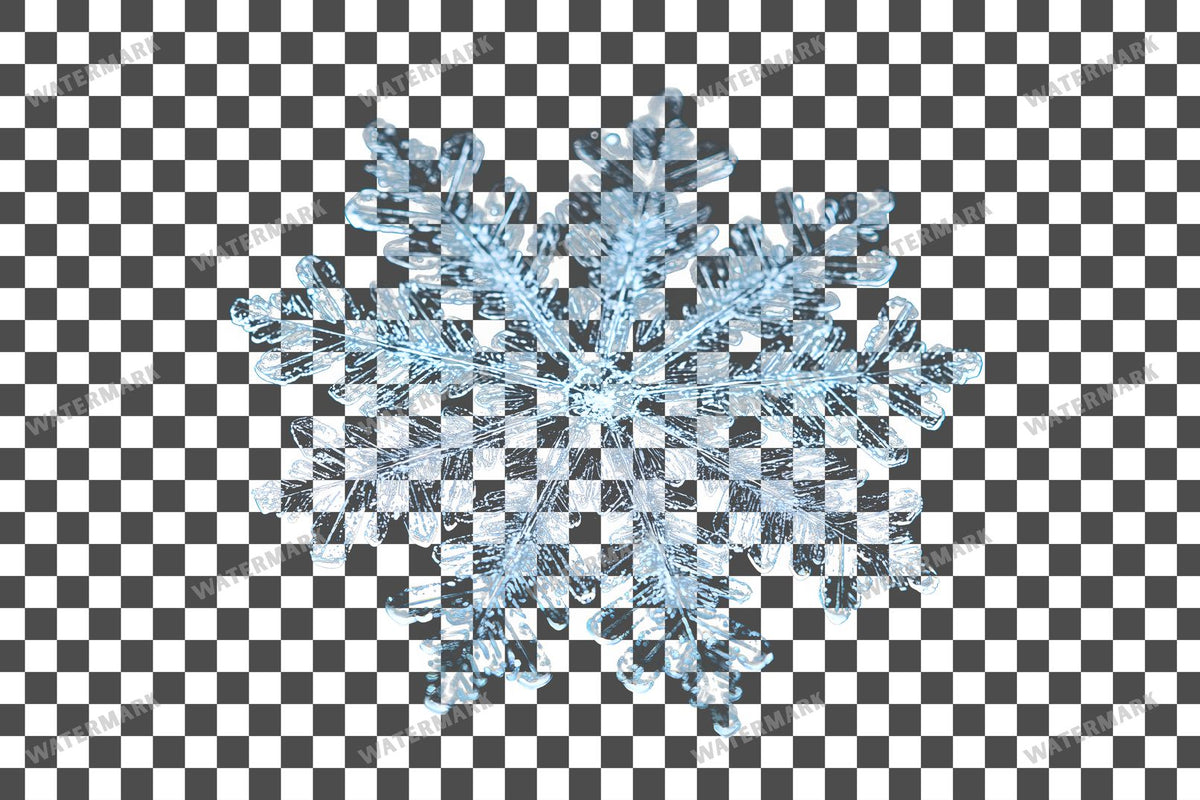 Snowflake Flurry Overlay Swirling Flakes