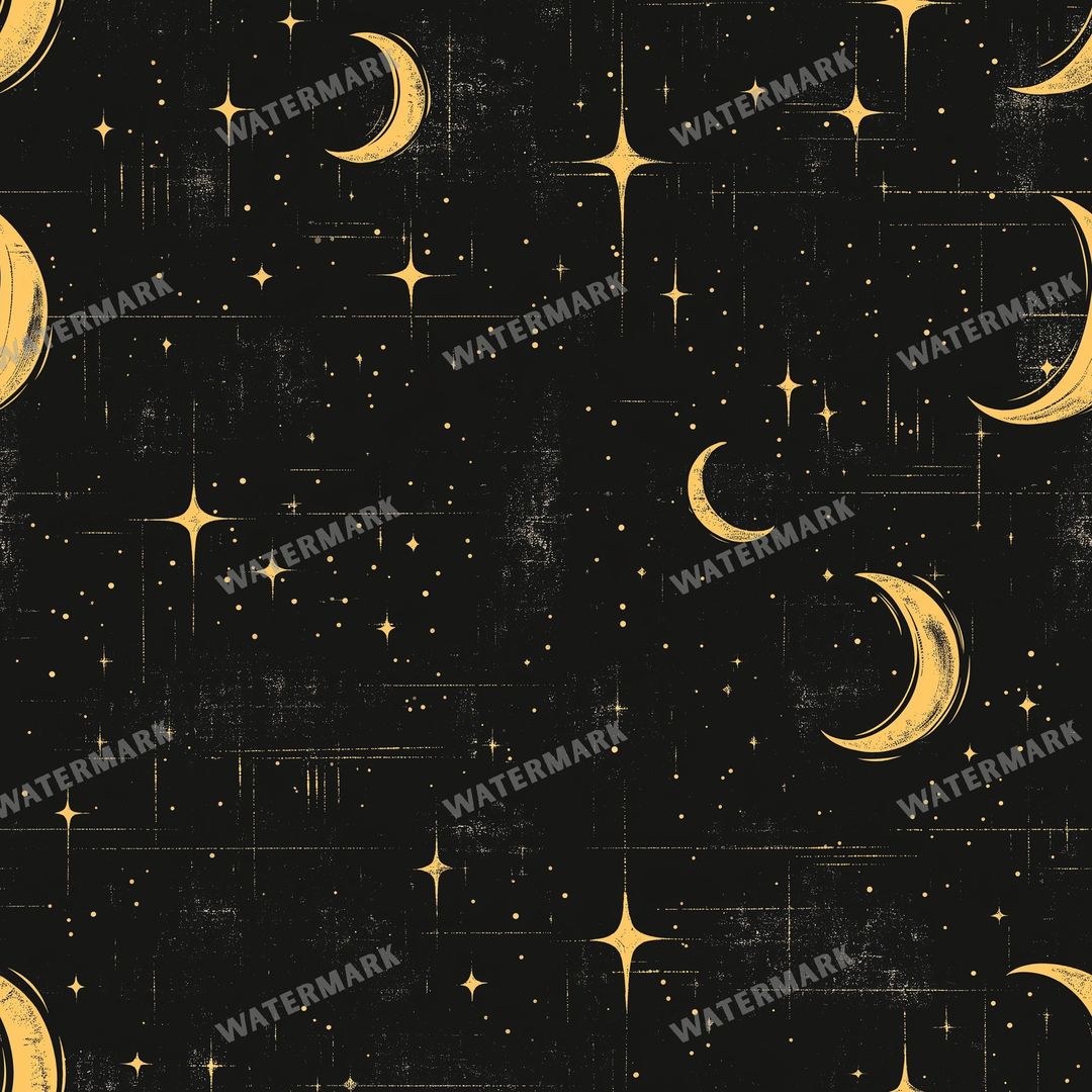 Space And Celestial Seamless Pattern