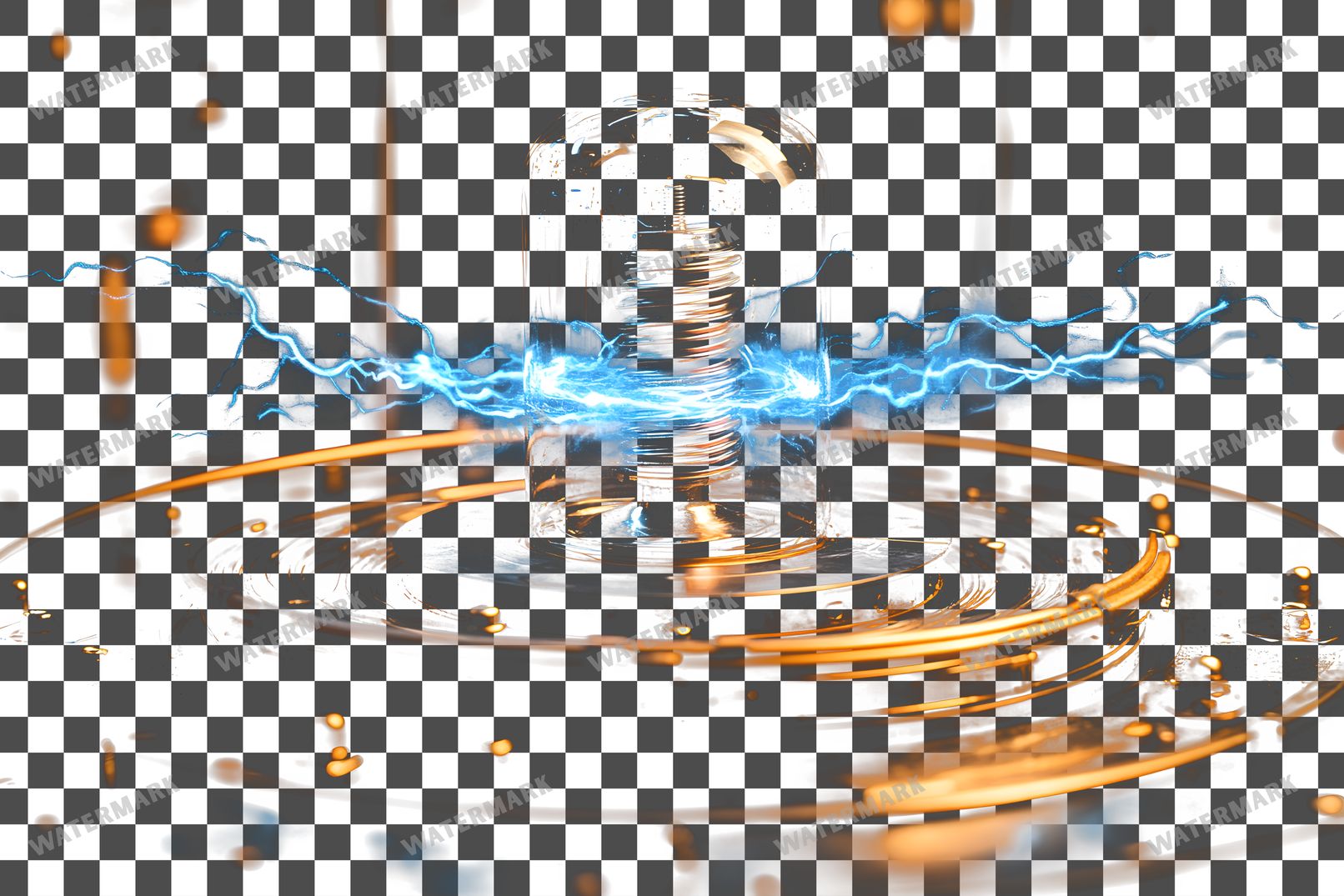 Steampunk Tesla Coil Transparent Overlay Pngs