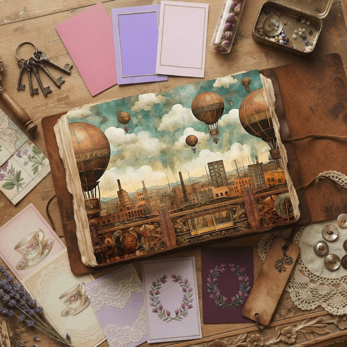 Steampunk Digital Papers
