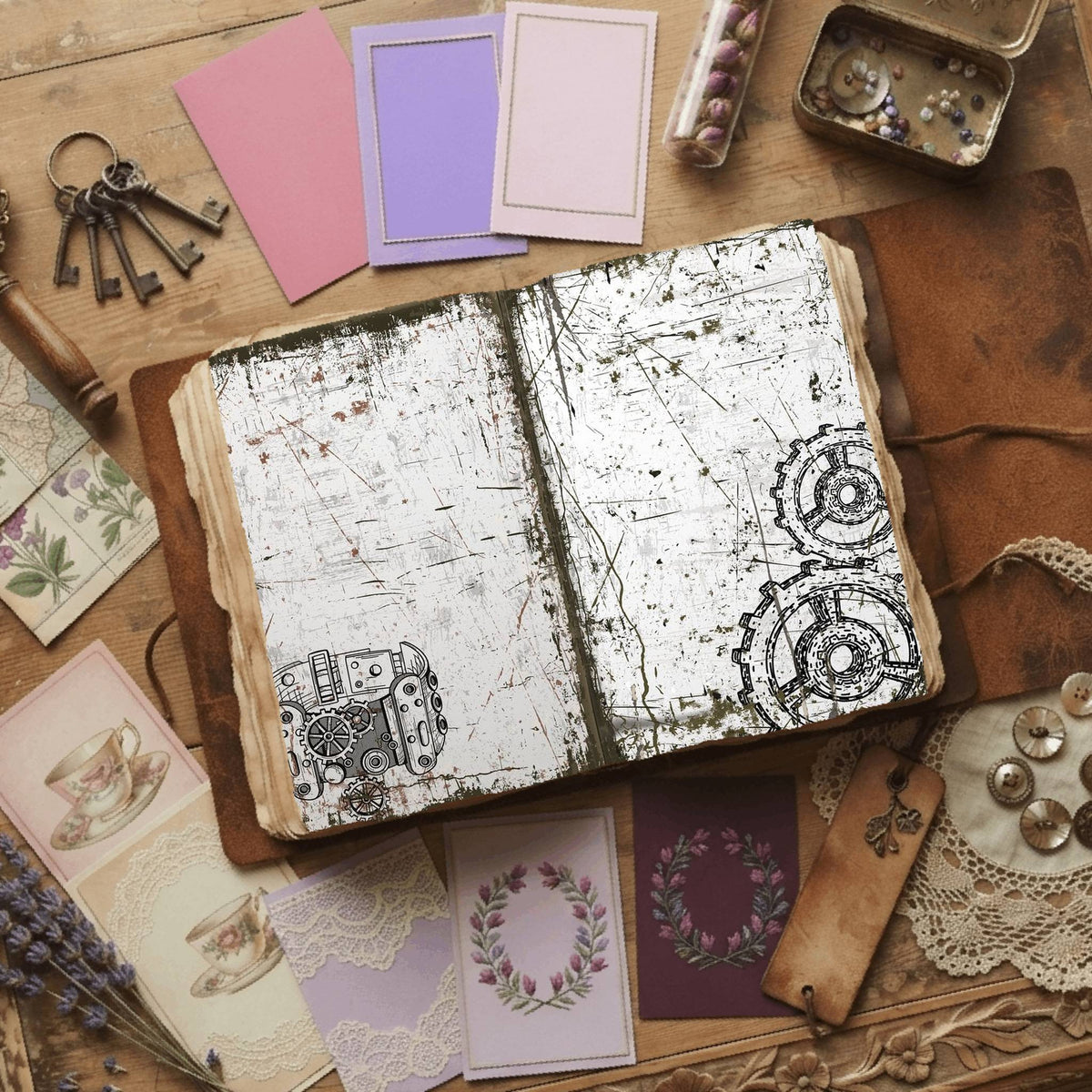 Steampunk Digital Papers