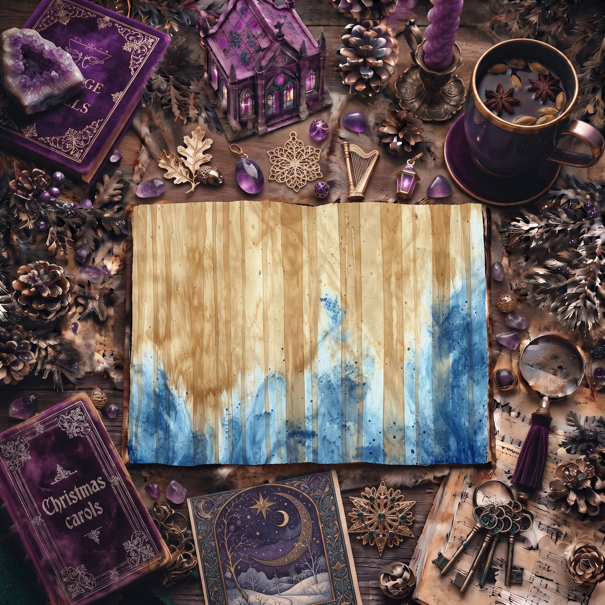Tea printable junk journal paper, page preview 7