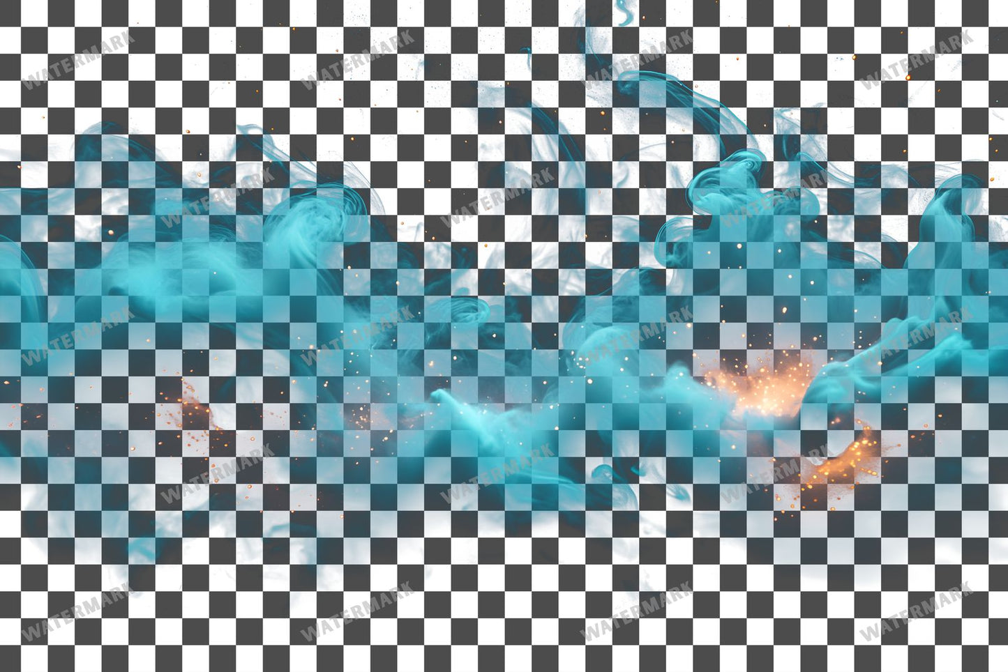 Teal Ink Drop Diffusing Color Transparent Overlay Pngs