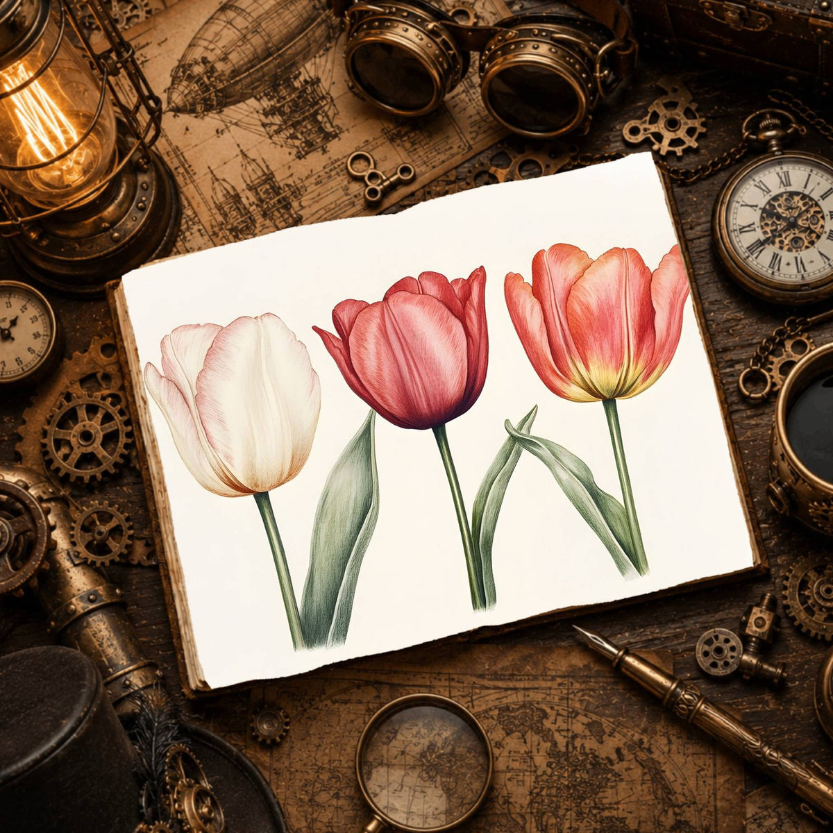 Tulips Digital Papers