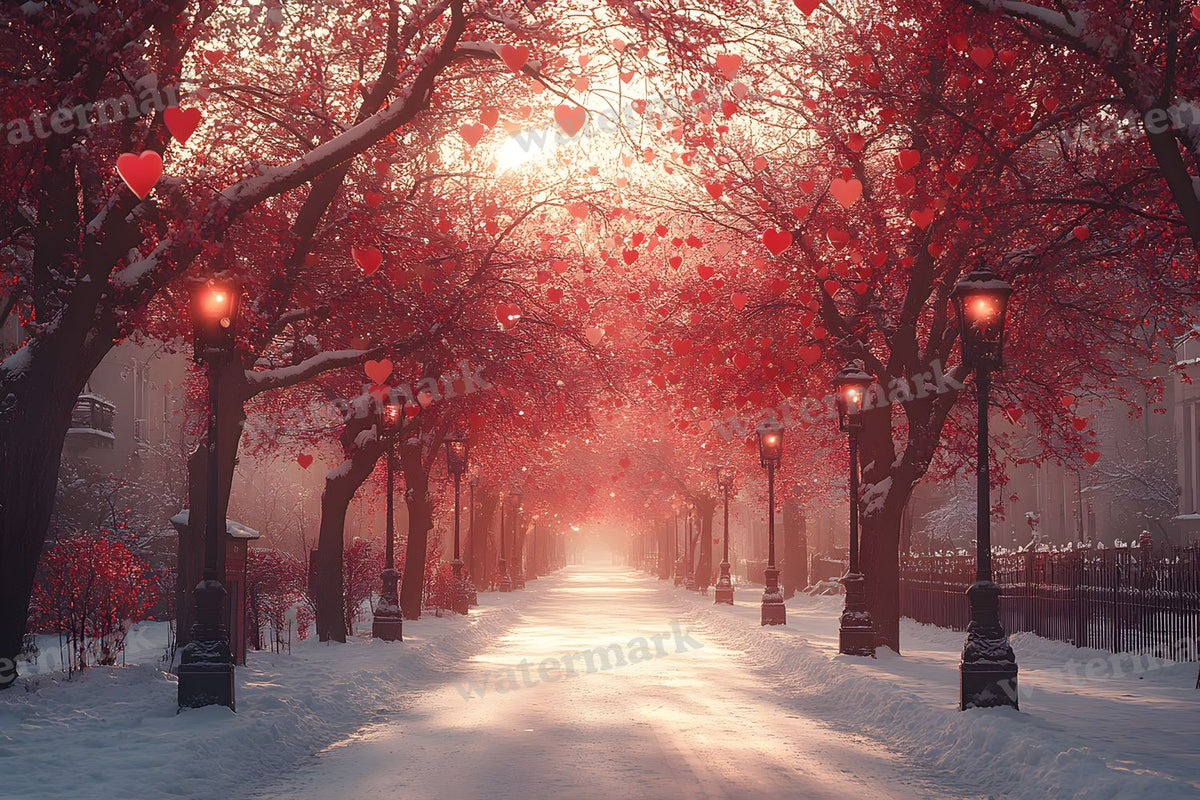 Valentine digital photo backdrop for photo editing, preview 6