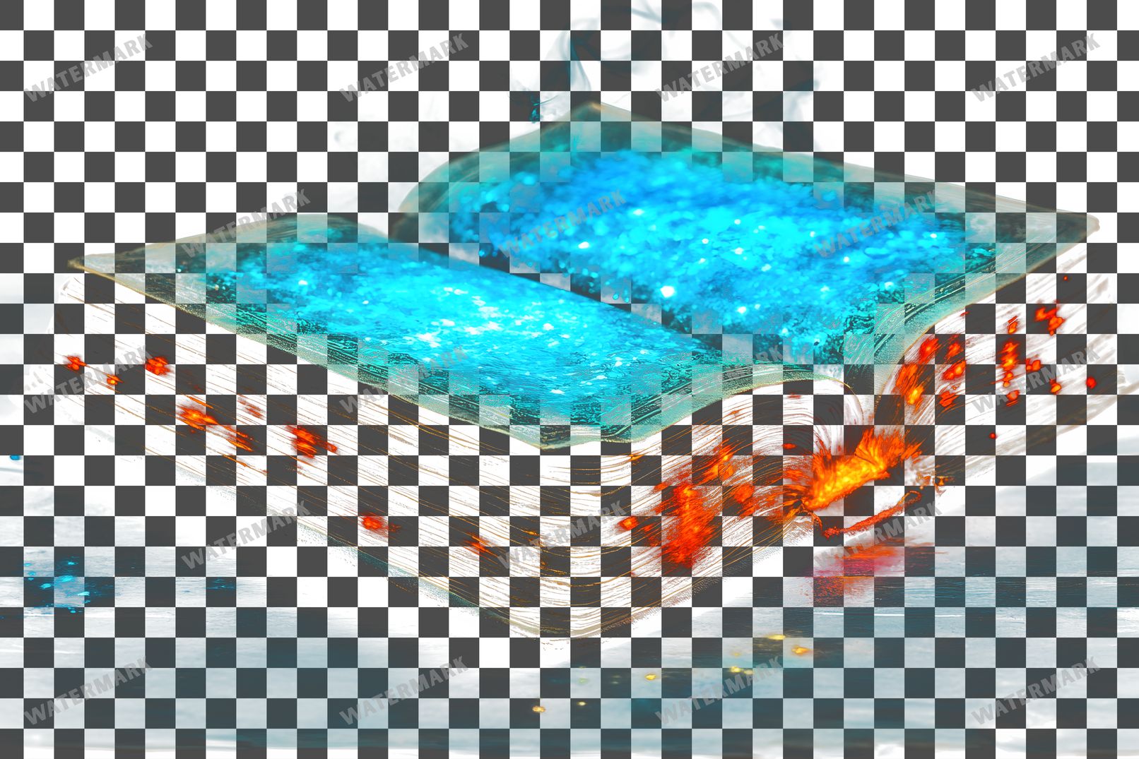 Vibrant Witchs Book Transparent Overlay Pngs