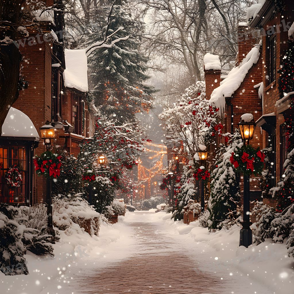 Victorian Christmas Backdrop Images