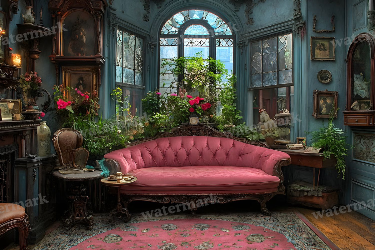 Victorian Cinematics digital photo backdrop for photo editing, preview 6