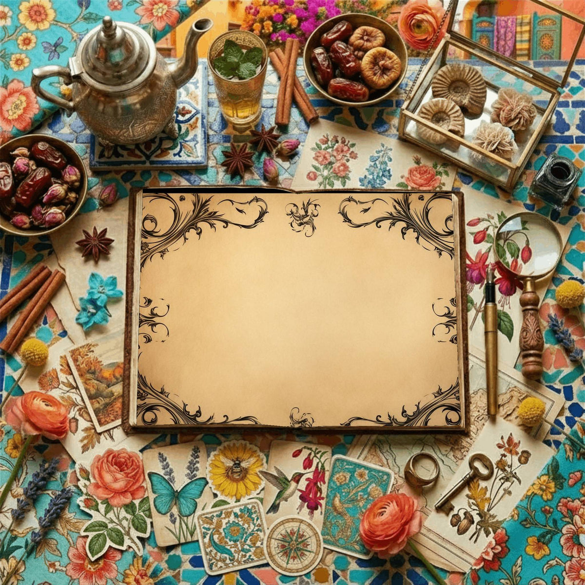 Vintage Borders Digital Papers