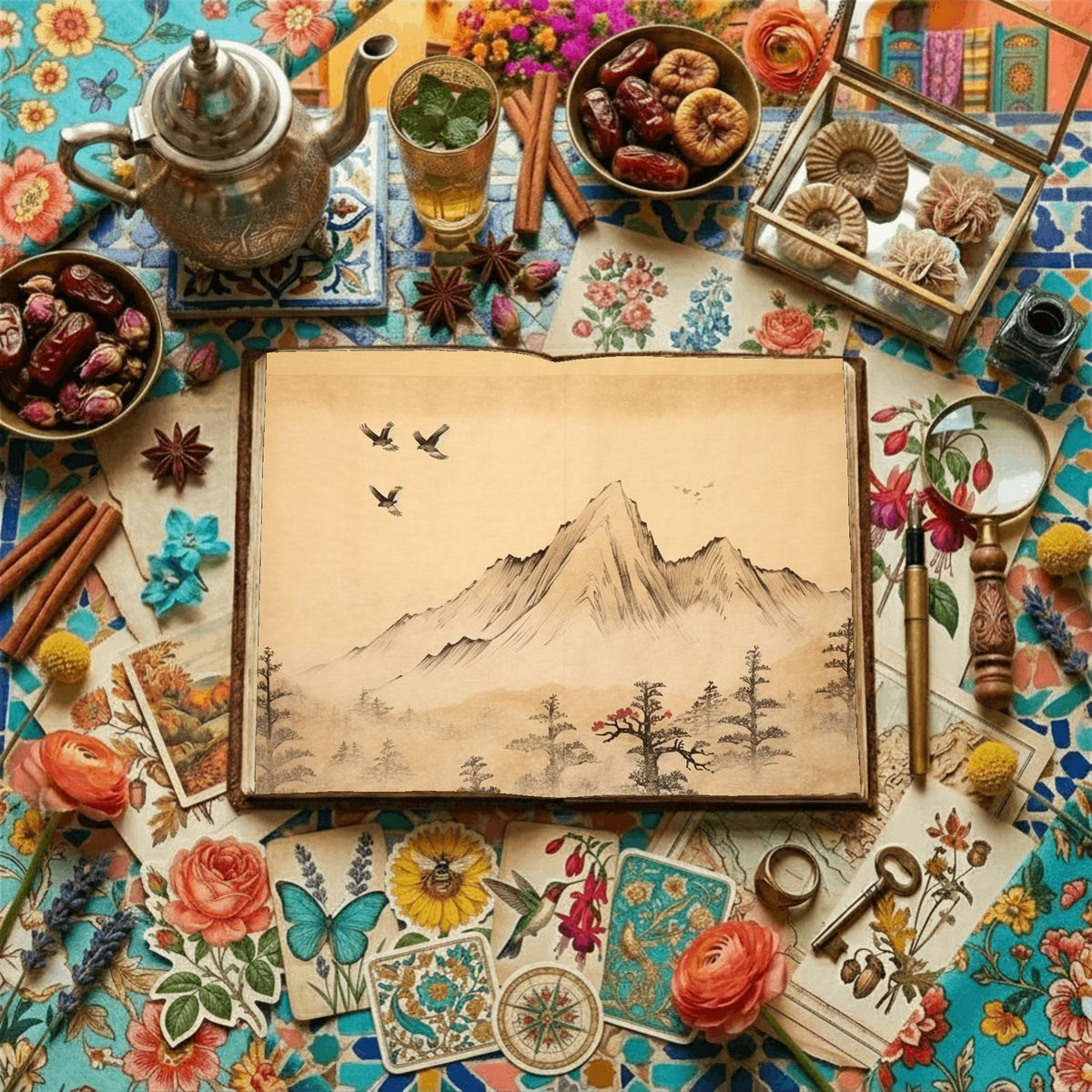 Vintage Landscapes Digital Papers