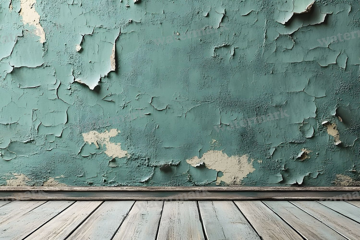 Vintage Textured Wall Muted Olive digital photo backdrop for photo editing, preview 6