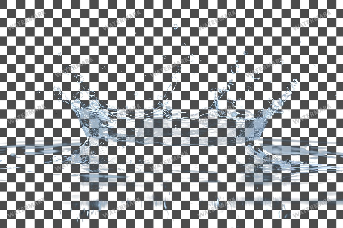Water Splash Transparent Overlay Pngs